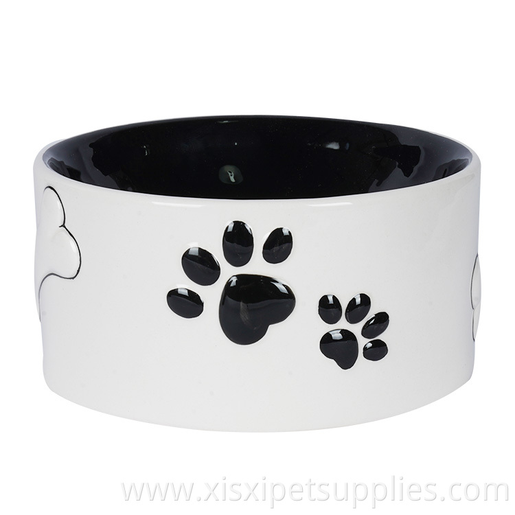 Wholesale Customizable Pet Accessories New Ceramic Pet Dog Bowl
